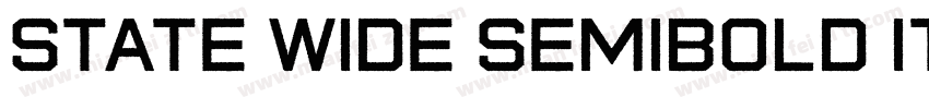 state wide semibold Italic字体转换